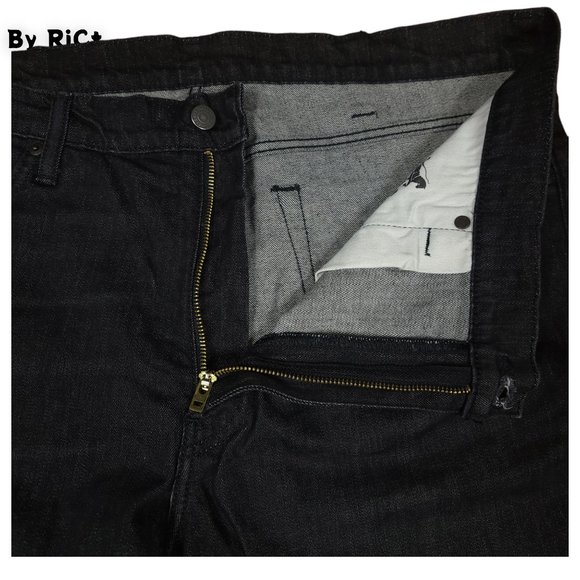Levi's 541 Tapered Athletic Fit Men's Jeans Size 38x32 High Rise Zip Black Denim - Picture 5 of 11